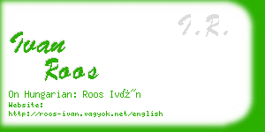 ivan roos business card
